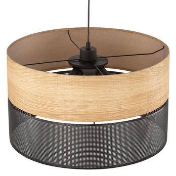 Závesné svietidlo NICOL čierna/béžová, priemer 50 cm 5