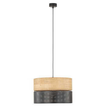 Závesné svietidlo NICOL čierna/béžová, priemer 38 cm 4