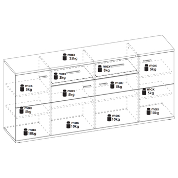 Komoda NICOLAS 5 dub artisan 4