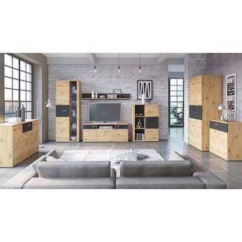 Nástenná polica NICOLAS dub artisan 1