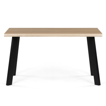 Jedálenský stôl NIFON divoký dub/čierna, šírka 140 cm 3