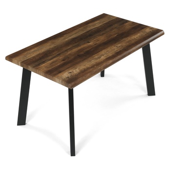 Jedálenský stôl NIFON staré drevo/čierna, šírka 140 cm 4