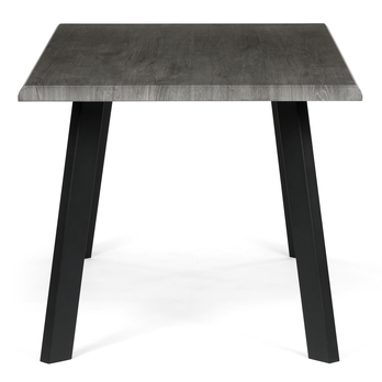 Jedálenský stôl NIFON sivý dub/čierna, šírka 160 cm 2
