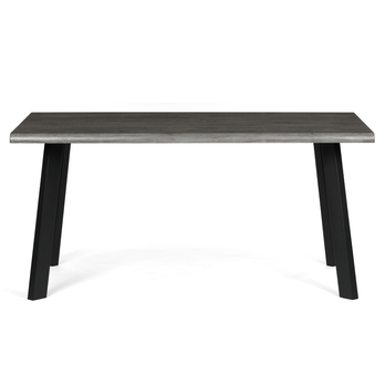 Jedálenský stôl NIFON sivý dub/čierna, šírka 160 cm 3