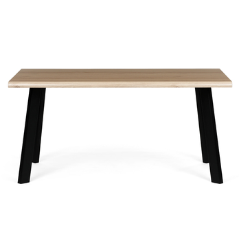 Jedálenský stôl NIFON divoký dub/čierna, šírka 160 cm 3