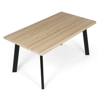 Jedálenský stôl NIFON divoký dub/čierna, šírka 160 cm 4