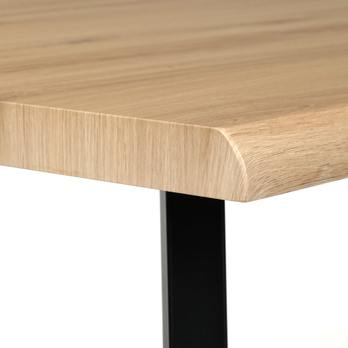 Jedálenský stôl NIFON divoký dub/čierna, šírka 160 cm 5