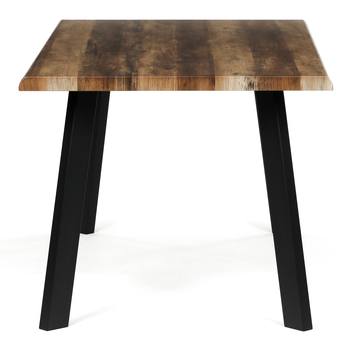 Jedálenský stôl NIFON staré drevo/čierna, šírka 160 cm 2