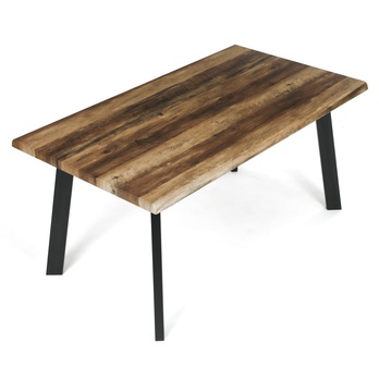 Jedálenský stôl NIFON staré drevo/čierna, šírka 160 cm 4