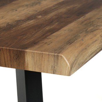 Jedálenský stôl NIFON staré drevo/čierna, šírka 160 cm 5