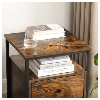 Nočný stolík NIGHT hnedá 3