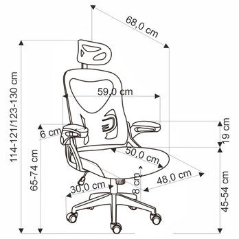 Kancelárska stolička NIGRU čierna 12