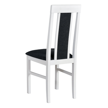 Jedálenská stolička NILA 2 NEW biela/tmavosivá 1