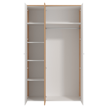 Šatníková skriňa NIMONA II dub artisan/biela 2