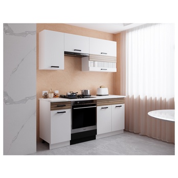 Kuchynský blok NINA A 180 biela/dub 1