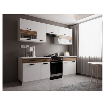 Kuchynský blok NINA A 240 biela/dub 1