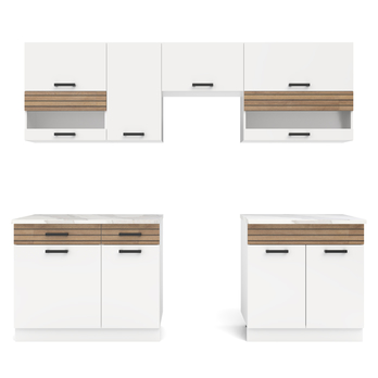 Kuchynský blok NINA A 240 biela/dub 2