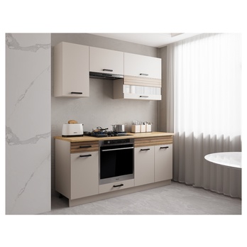 Kuchynský blok NINA B 180 kašmírová/dub 1