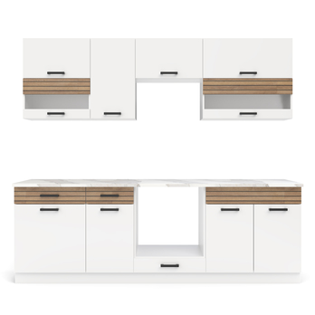 Kuchynský blok NINA B 240 biela/dub 2