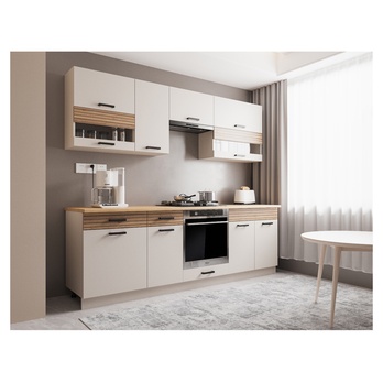 Kuchynský blok NINA B 240 kašmírová/dub 1