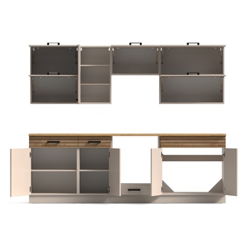 Kuchynský blok NINA B 240 kašmírová/dub 4