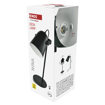 Stolná lampa NINA čierna 3