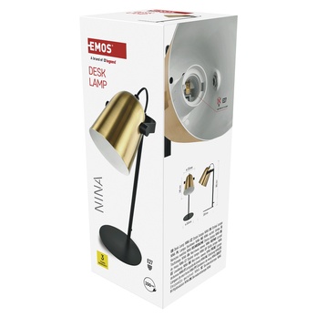 Stolná lampa NINA zlatá/čierna 3