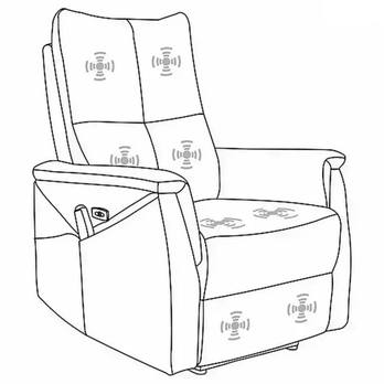 Relaxačné kreslo NIPTEN cappuccino 5