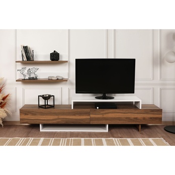 TV zostava NIRVANA teak/biela 5