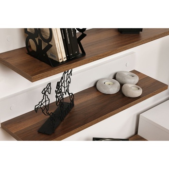 TV zostava NIRVANA teak/biela 6