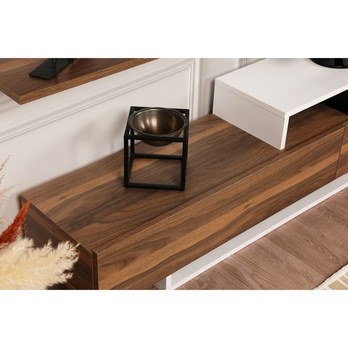 TV zostava NIRVANA teak/biela 8