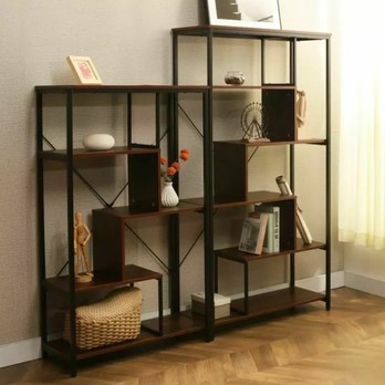 Regál NIT B orech/čierna 1