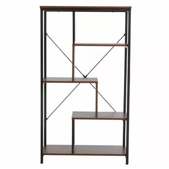 Regál NIT B orech/čierna 2