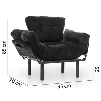 Kreslo NITTA čierna 12