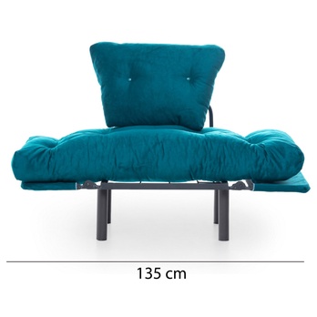 Kreslo NITTA petrolejová 2