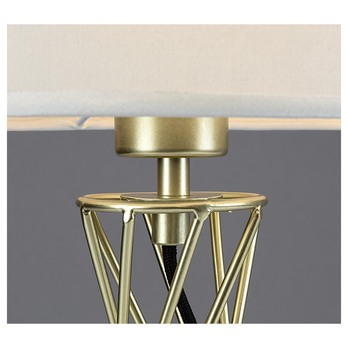 Stolná lampa NIVRA biela/zlatá 3