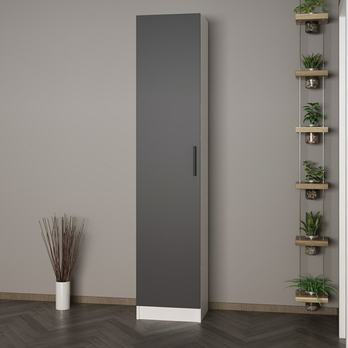 Predsieňová skriňa NOAH 1 biela/antracitová 1