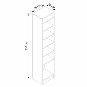 Predsieňová skriňa NOAH 1 biela 5