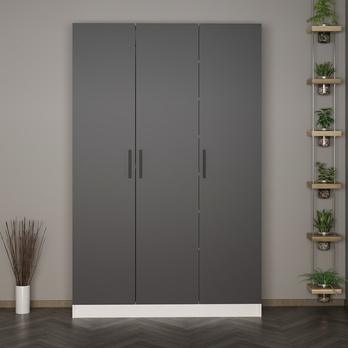 Predsieňová skriňa NOAH 2 biela/antracitová 4