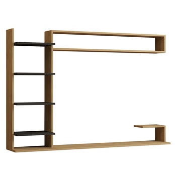 Obývacia stena NOBLE prírodná/antracitová 2