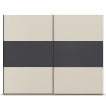 Šatníková skriňa NOE II šampanské/sivá 2