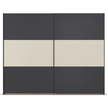 Šatníková skriňa NOE II sivá/šampanské 2