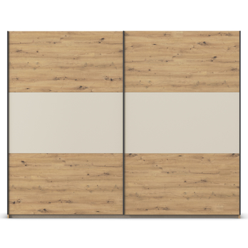 Šatníková skriňa NOE II dub artisan/šampanské 2