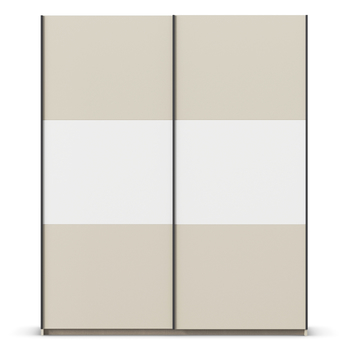 Šatníková skriňa NOE šampanské/alpská biela, šírka 175 cm 2