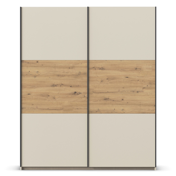 Šatníková skriňa NOE šampanské/dub artisan, šírka 175 cm 2