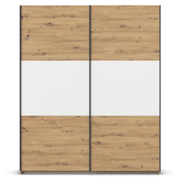 Šatníková skriňa NOE dub artisan/alpská biela, šírka 175 cm 2