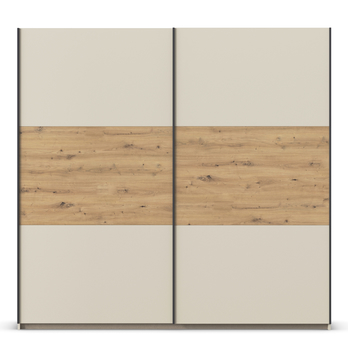 Šatníková skriňa NOE šampanské/dub artisan, šírka 218 cm 2