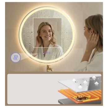 Zrkadlo s LED osvetlením NOFOG biela 3