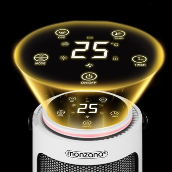 Ohrievač/ventilátor NOISE 1 biela, 2000W 7