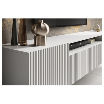 Závesný TV stolík NONIE biela 3